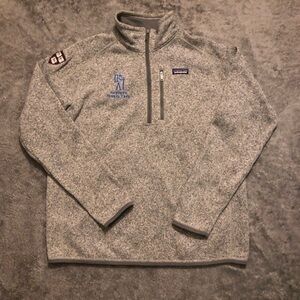 Patagonia Heathered Gray Quarter-Zip Fleece